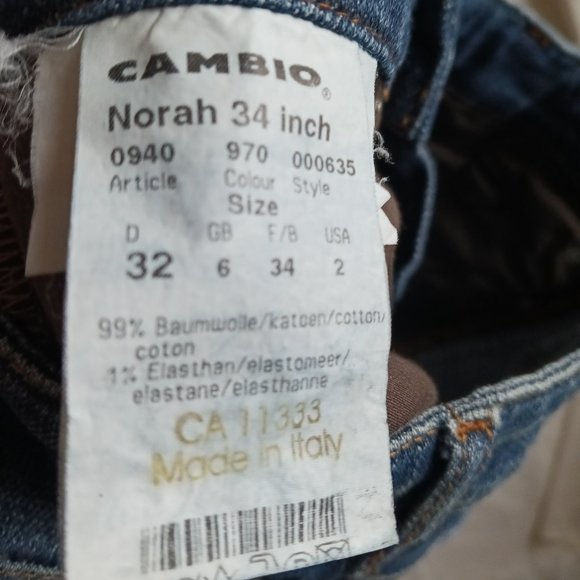 Cambio Norah Vintage Women's Boot cut Jeans, 32x34, US 2, GB 6, Embellis… - Picture 5 of 5